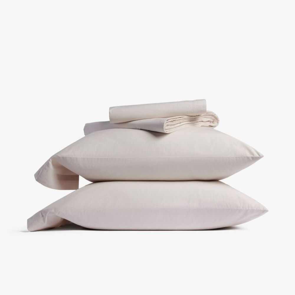 King Casual Organic Cotton Sheet Set Parchment - Parachute